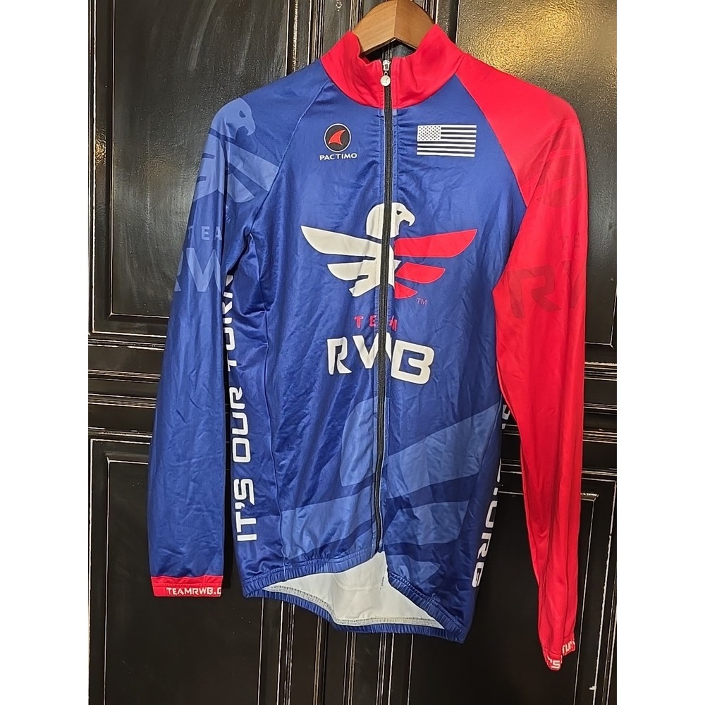 Pactimo Mens Medium Team RWB Jacket Soft Material Full Zip, Excellent Shape - Picture 2 of 5